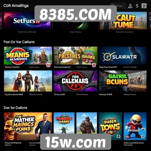 Evolução dos jogos disponíveis no 8385.COM